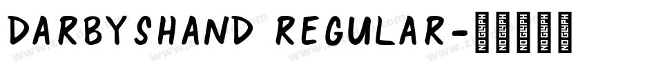 DarbysHand Regular字体转换